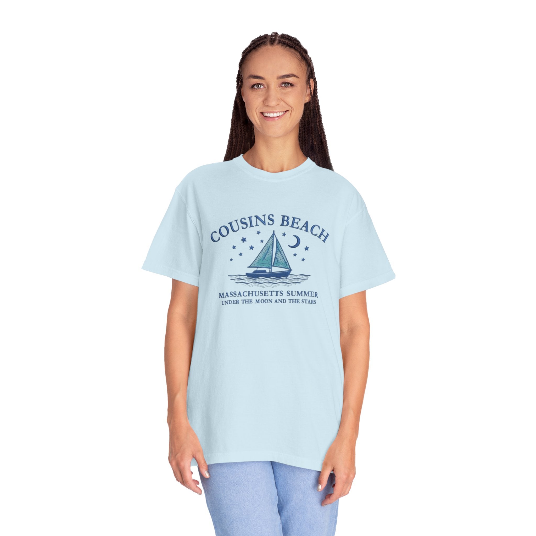 Cousins Beach T-Shirt, Summer Vibes Tee, Unisex Gift, Beach Lover Shirt, Casual Wear for Vacations, Relaxed Fit