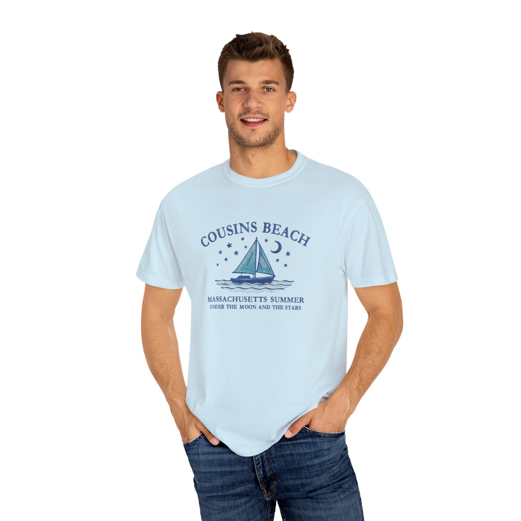 Cousins Beach T-Shirt, Summer Vibes Tee, Unisex Gift, Beach Lover Shirt, Casual Wear for Vacations, Relaxed Fit