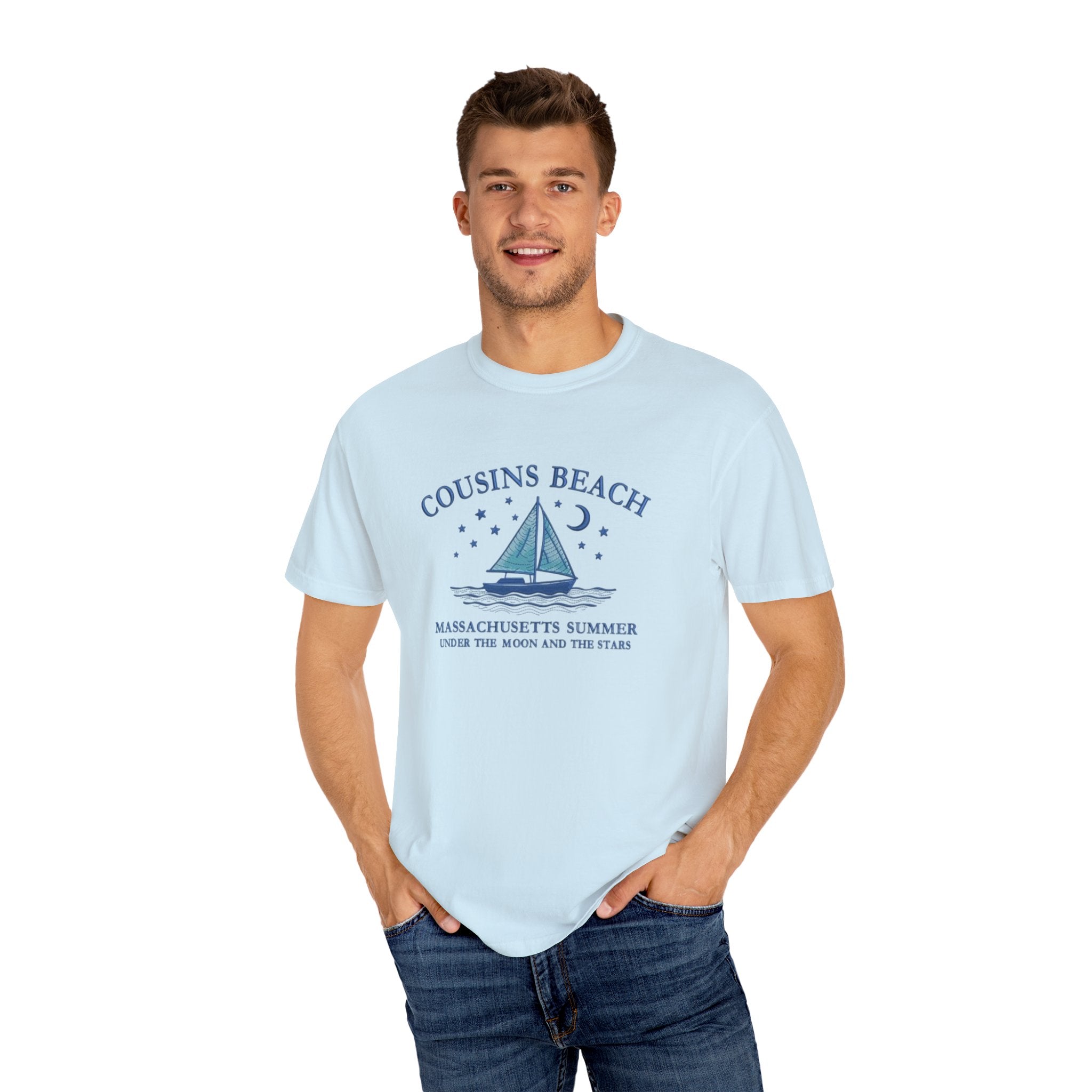 Cousins Beach T-Shirt, Summer Vibes Tee, Unisex Gift, Beach Lover Shirt, Casual Wear for Vacations, Relaxed Fit