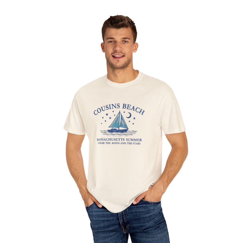 Cousins Beach T-Shirt, Summer Vibes Tee, Unisex Gift, Beach Lover Shirt, Casual Wear for Vacations, Relaxed Fit
