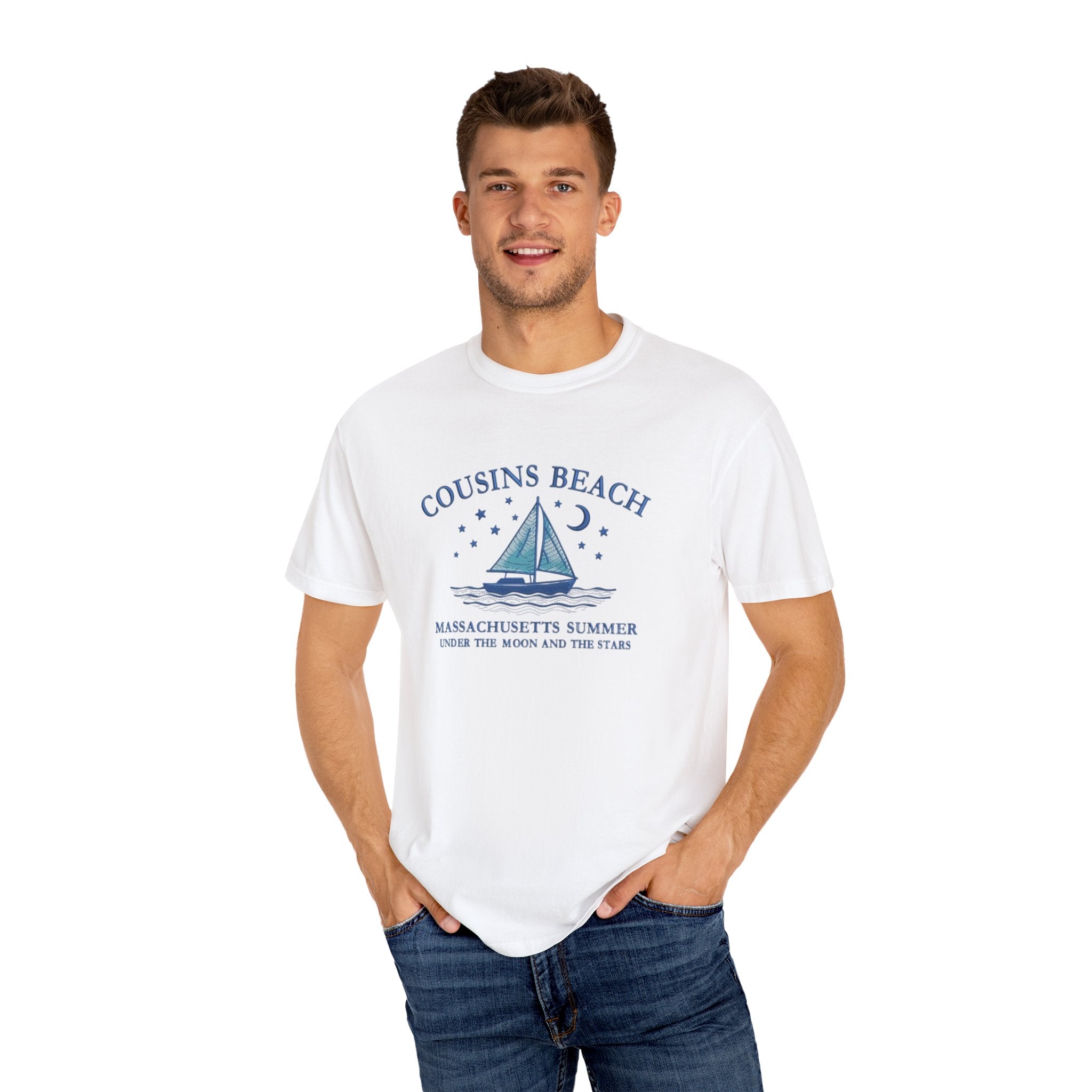 Cousins Beach T-Shirt, Summer Vibes Tee, Unisex Gift, Beach Lover Shirt, Casual Wear for Vacations, Relaxed Fit