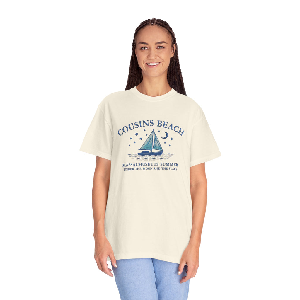 Cousins Beach T-Shirt, Summer Vibes Tee, Unisex Gift, Beach Lover Shirt, Casual Wear for Vacations, Relaxed Fit