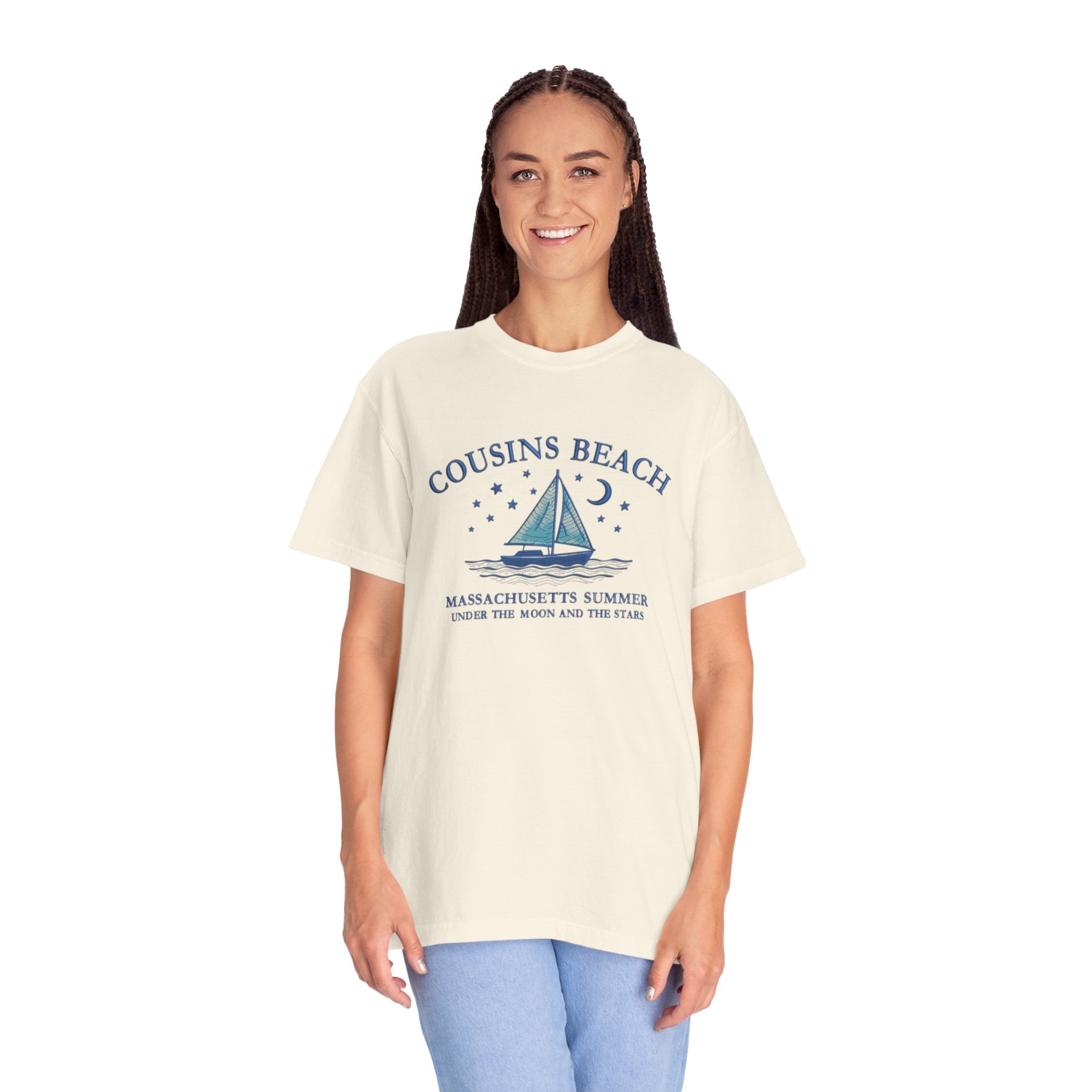 Cousins Beach T-Shirt, Summer Vibes Tee, Unisex Gift, Beach Lover Shirt, Casual Wear for Vacations, Relaxed Fit