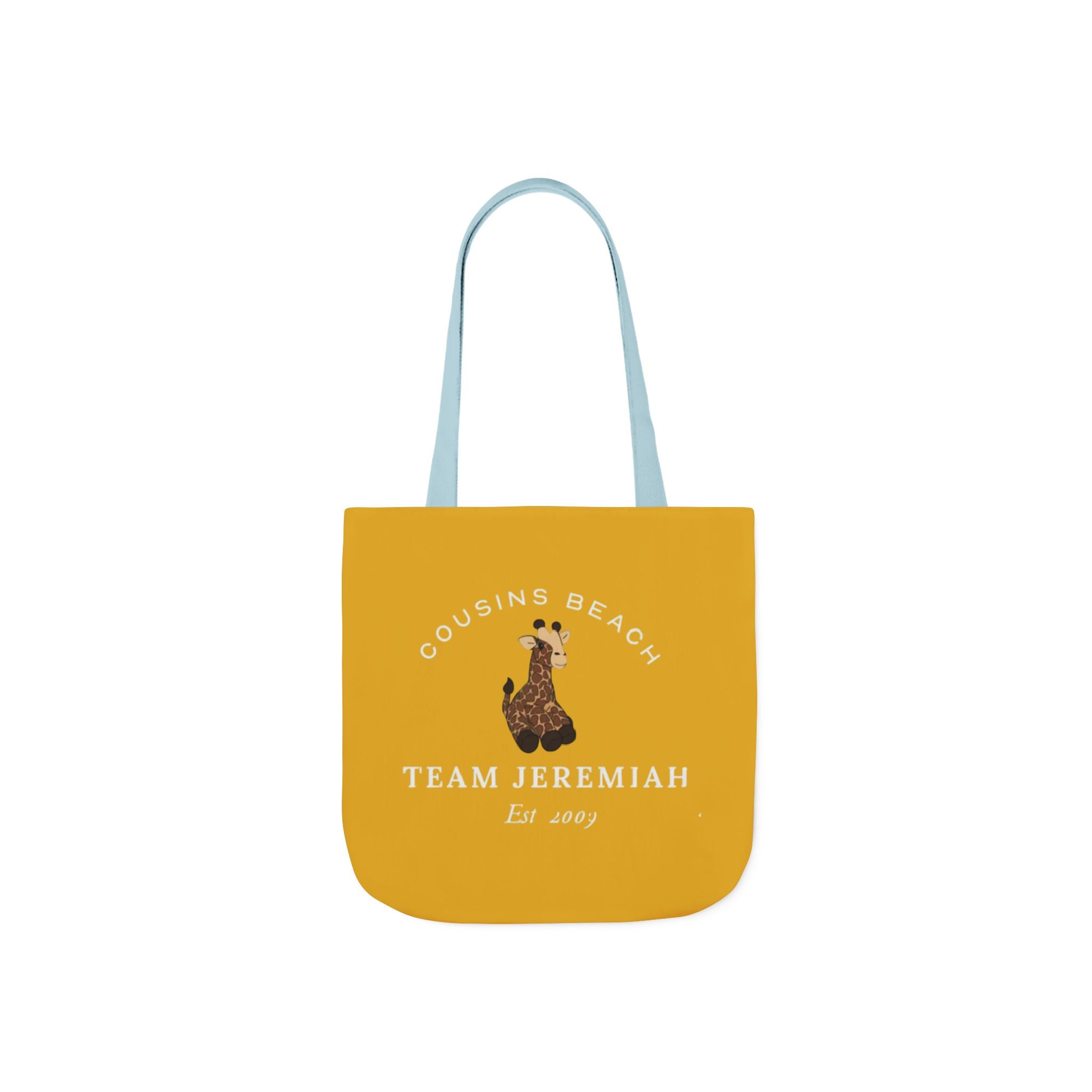 Personalized Canvas Tote Bag with Colorful Straps, Beach Bag, Team Spirit Tote, Custom Gift, Summer Accessory, Eco-Friendly Shopper