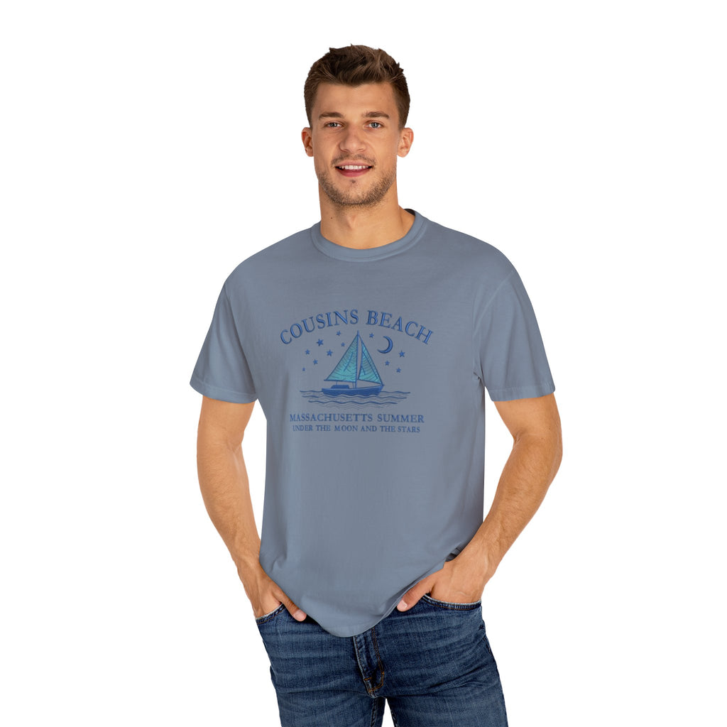 Cousins Beach T-Shirt, Summer Vibes Tee, Unisex Gift, Beach Lover Shirt, Casual Wear for Vacations, Relaxed Fit