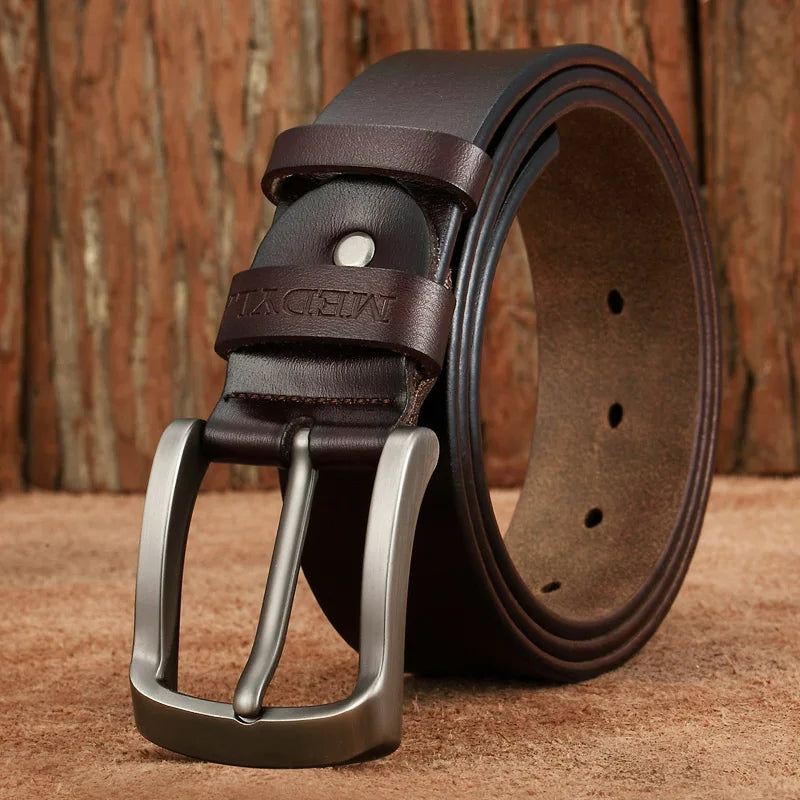 MEDYLA Leather belt Coffee