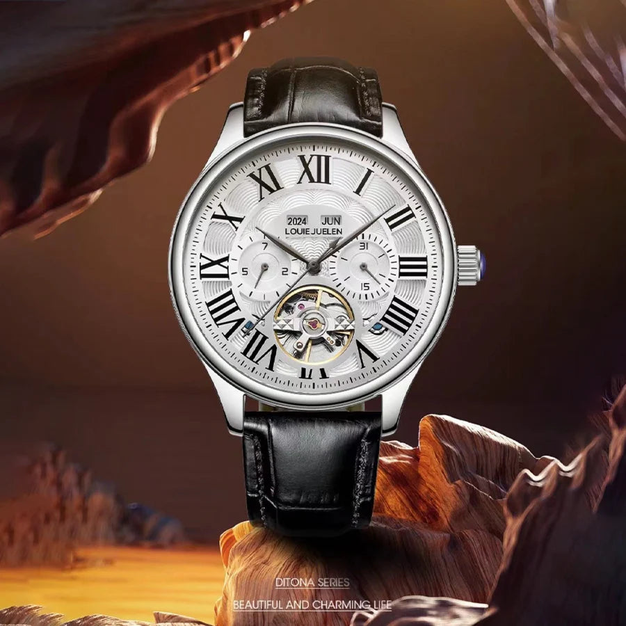 Louie Juelen Men's Multifunctional Watch, No Battery Required