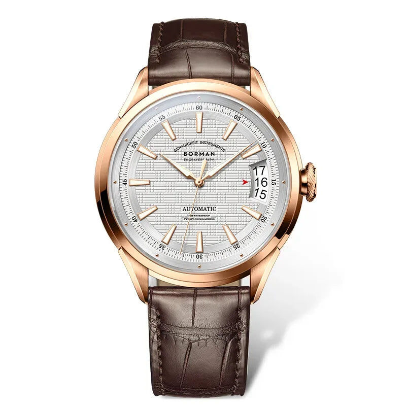 BORMAN Men's Automatic Watch - 42.5mm Luxury Mechanical Wristwatch with Sapphire Crystal