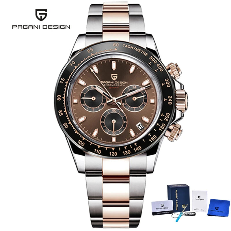 PAGANI Design Men's Sports Chronograph Watch - Sapphire Waterproof
