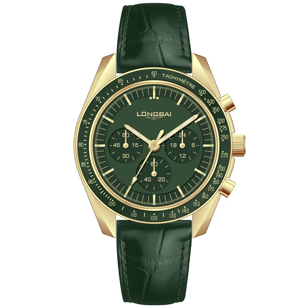Longbai Premium Waterproof Quartz Watch - 40mm Men's Fashion Timepiece 1