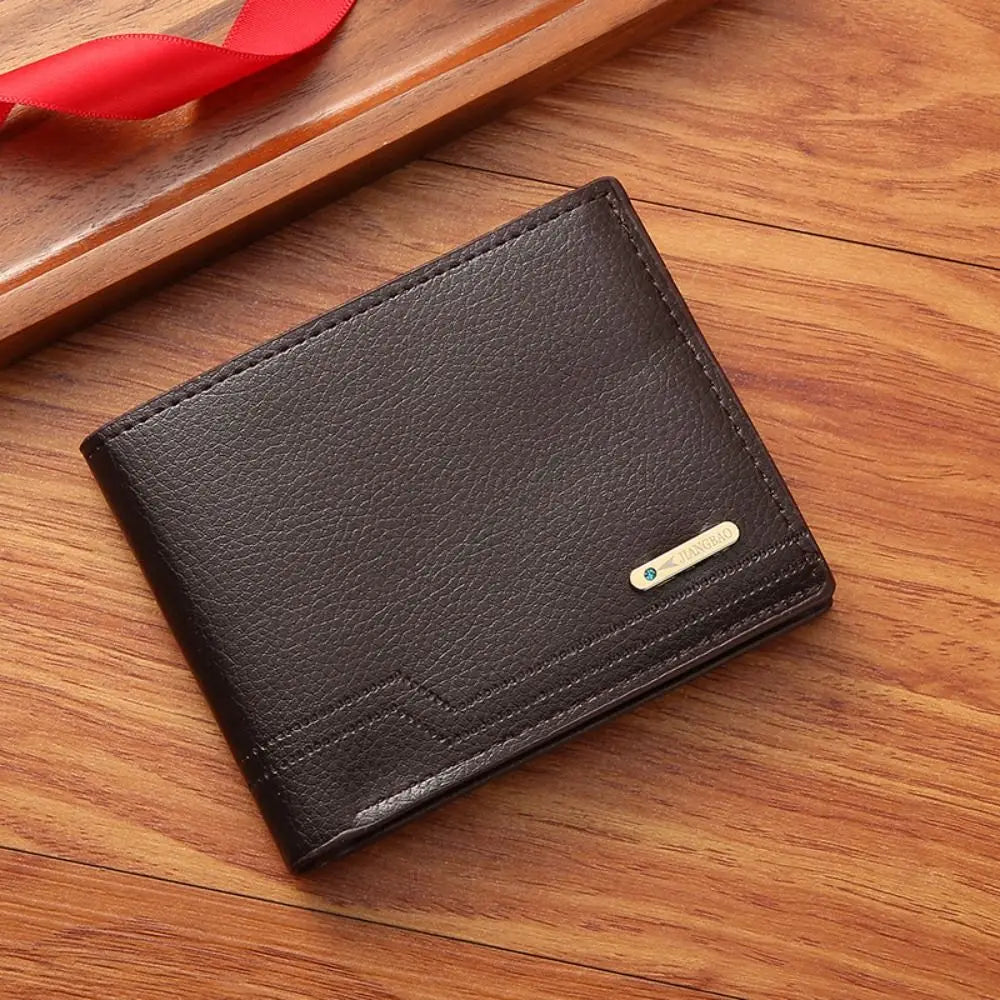 Large Capacity Design Slim Casual Wallet Coffee