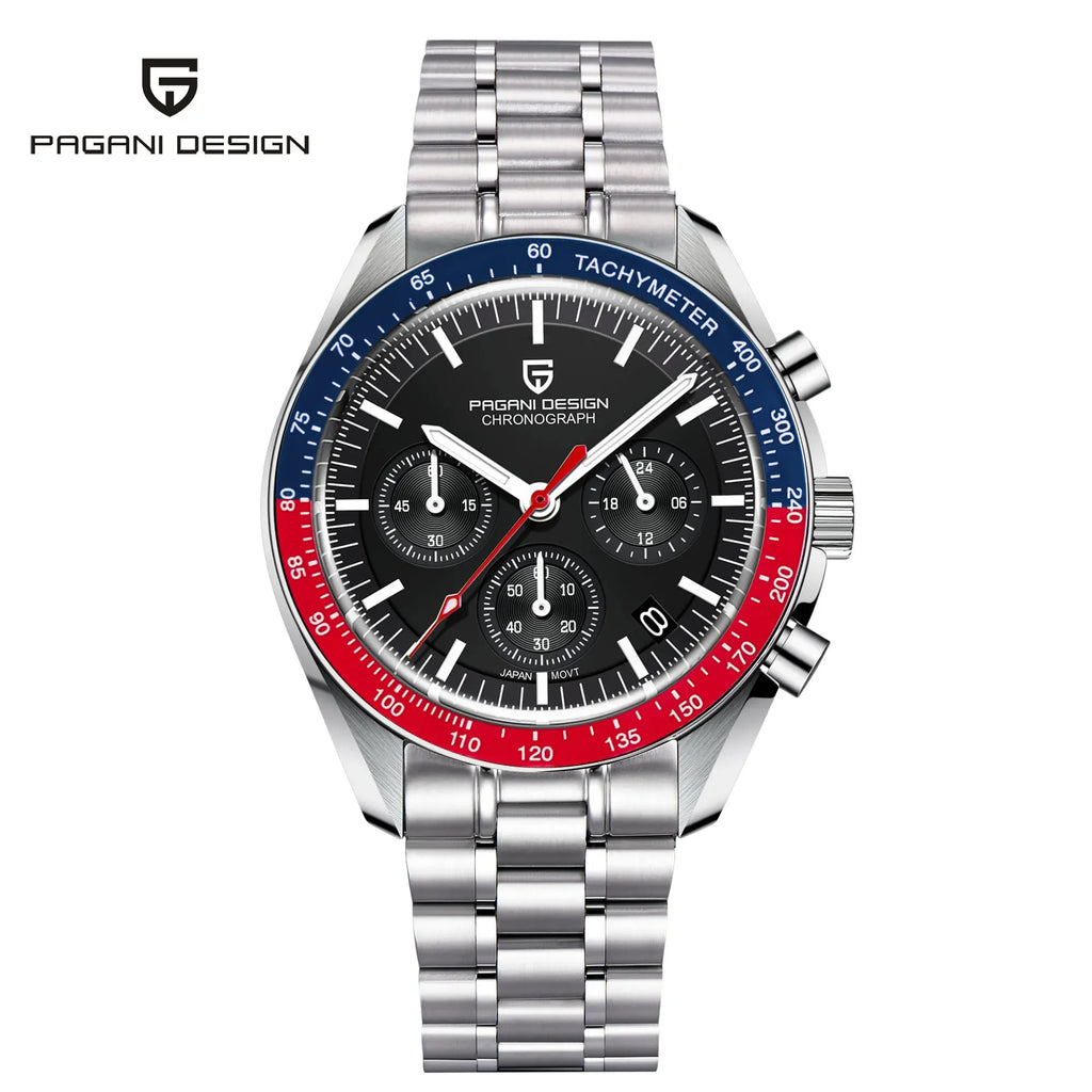 PAGANI DESIGN AK Project Mars Men's Watch AR Sapphire Two Colour Black