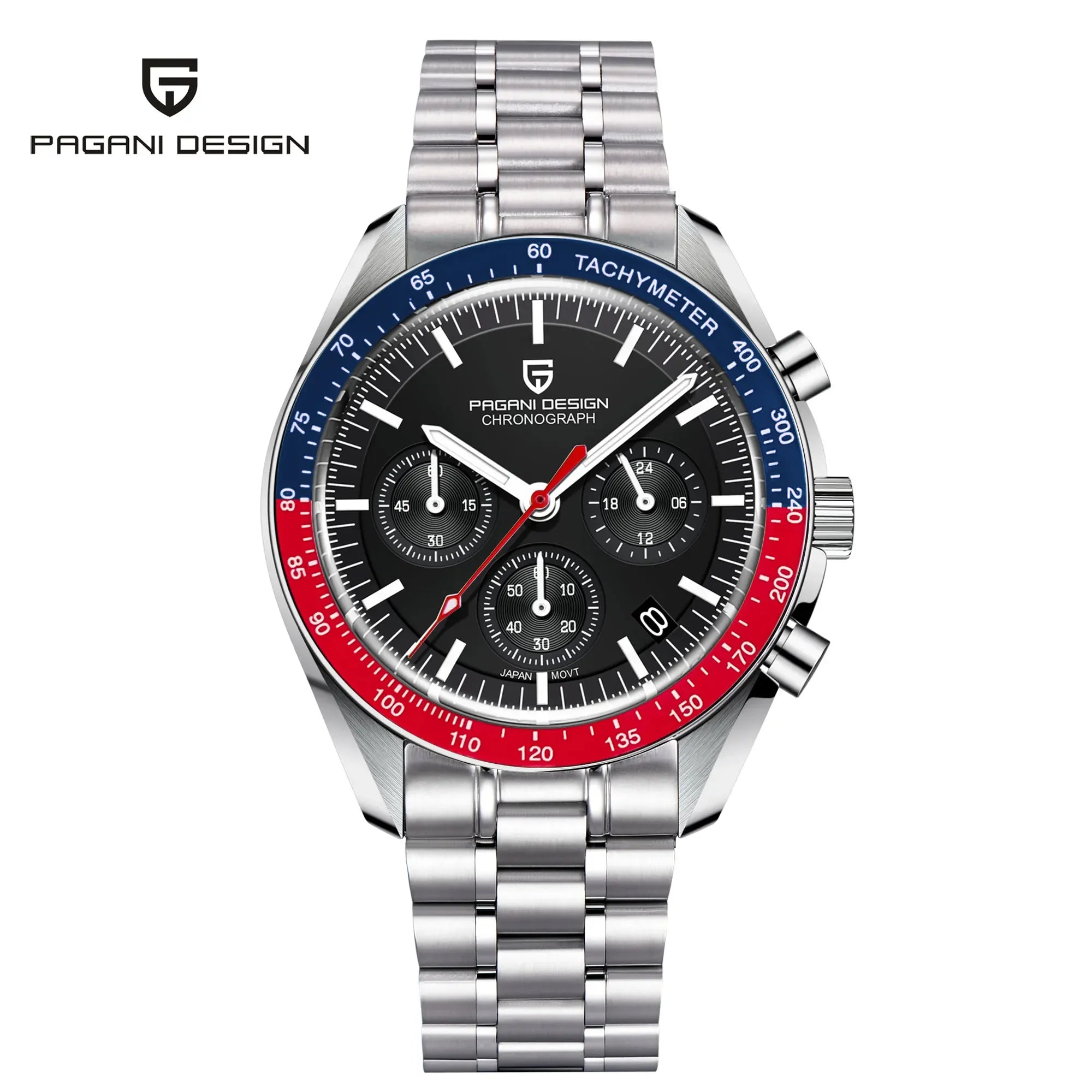 PAGANI DESIGN AK Project Mars Men's Watch AR Sapphire Two Colour Black