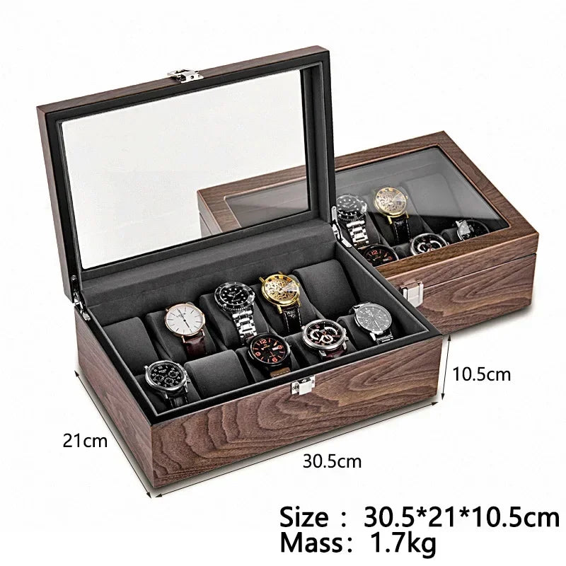 Walnut Watch Case Storage Box