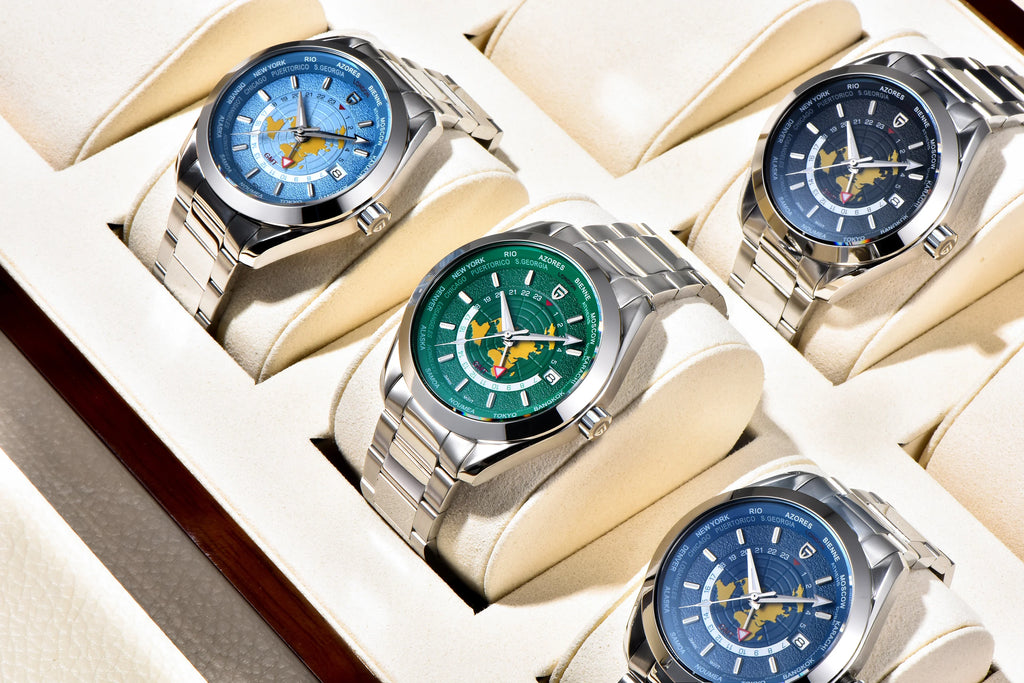 PAGANI DESIGN GMT World Time Watch - 38mm Automatic Men's Luxury Timepiece