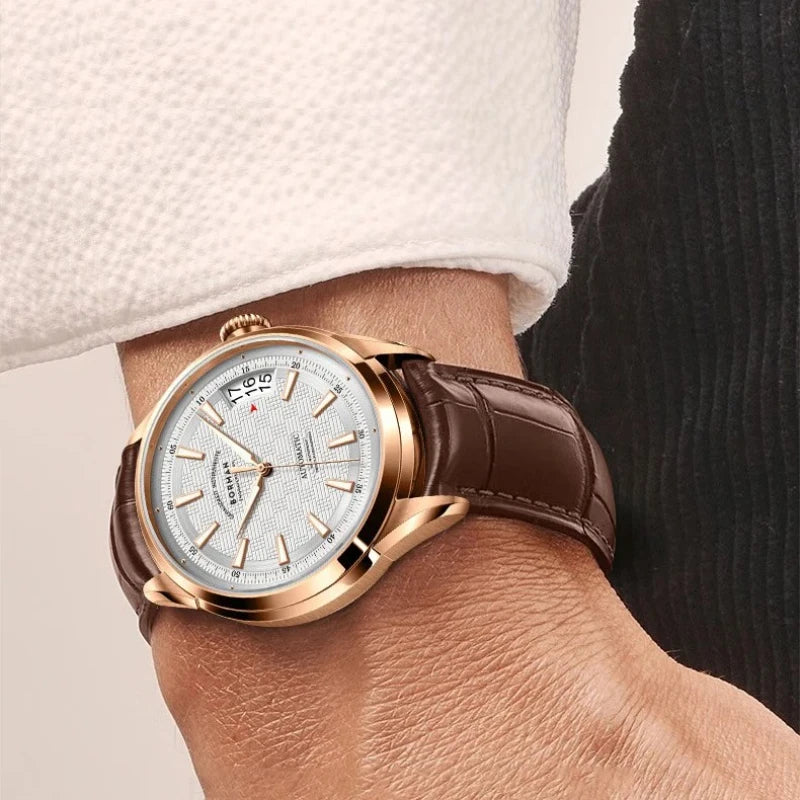 BORMAN Men's Automatic Watch - 42.5mm Luxury Mechanical Wristwatch with Sapphire Crystal