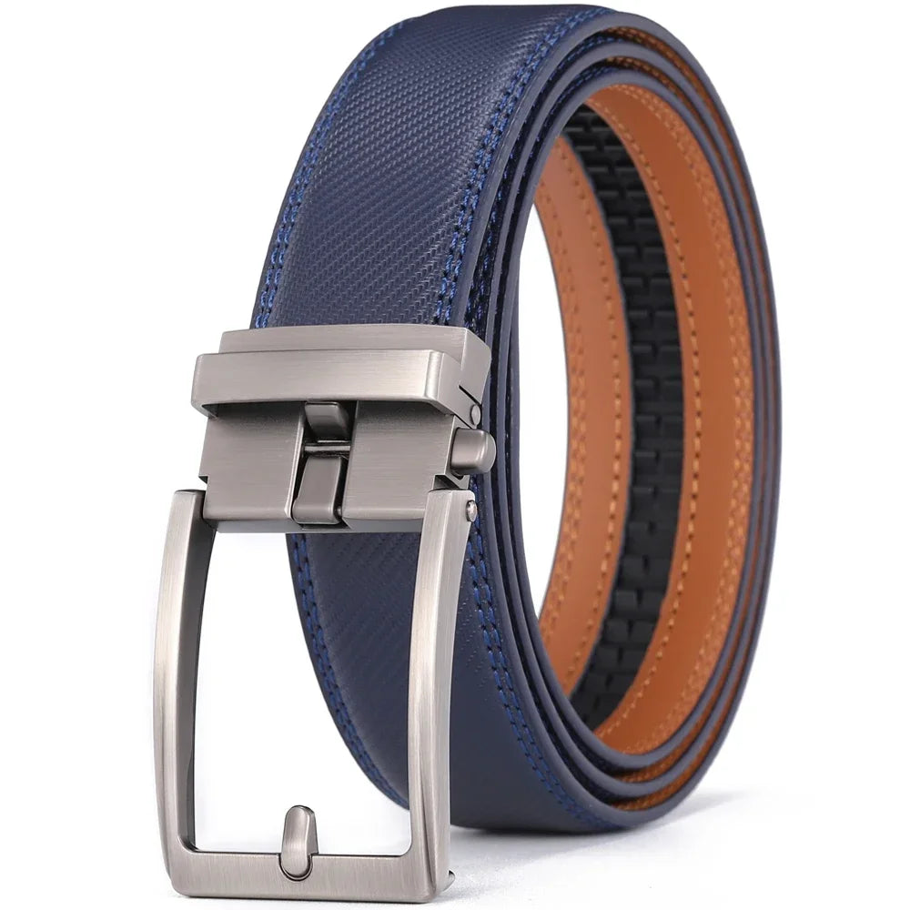 Original Genuine Leather Men's Belt Blue