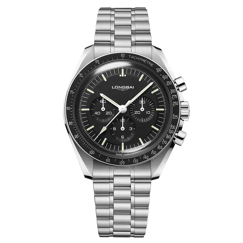 Longbai Premium Waterproof Quartz Watch - 40mm Men's Fashion Timepiece 2