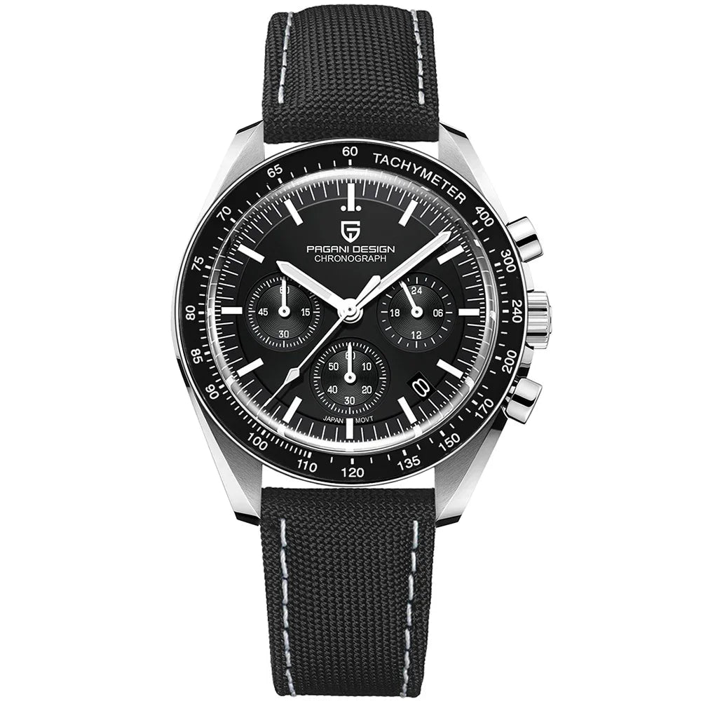 PAGANI DESIGN AK Project Mars Men's Watch AR Sapphire Black nylon