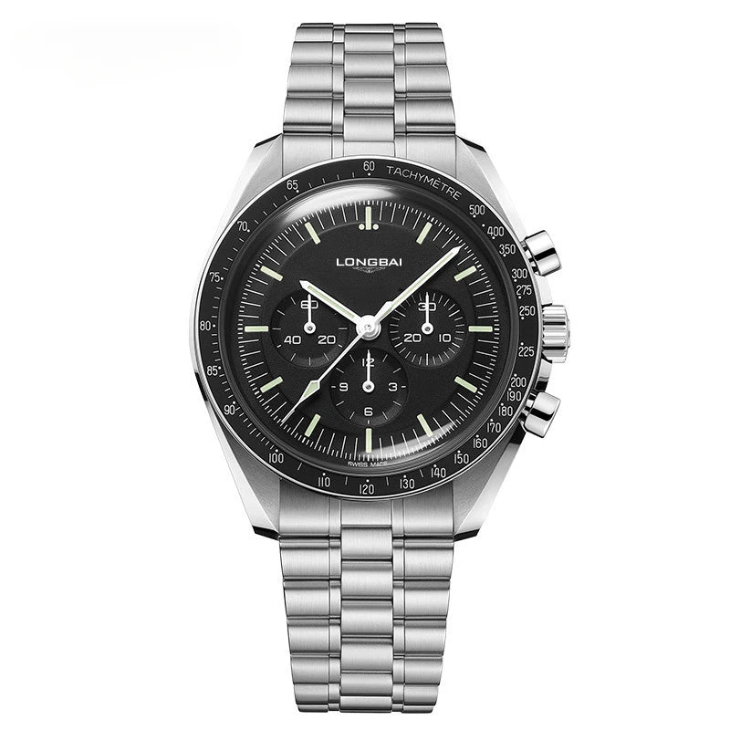 Longbai Premium Waterproof Quartz Watch - 40mm Men's Fashion Timepiece