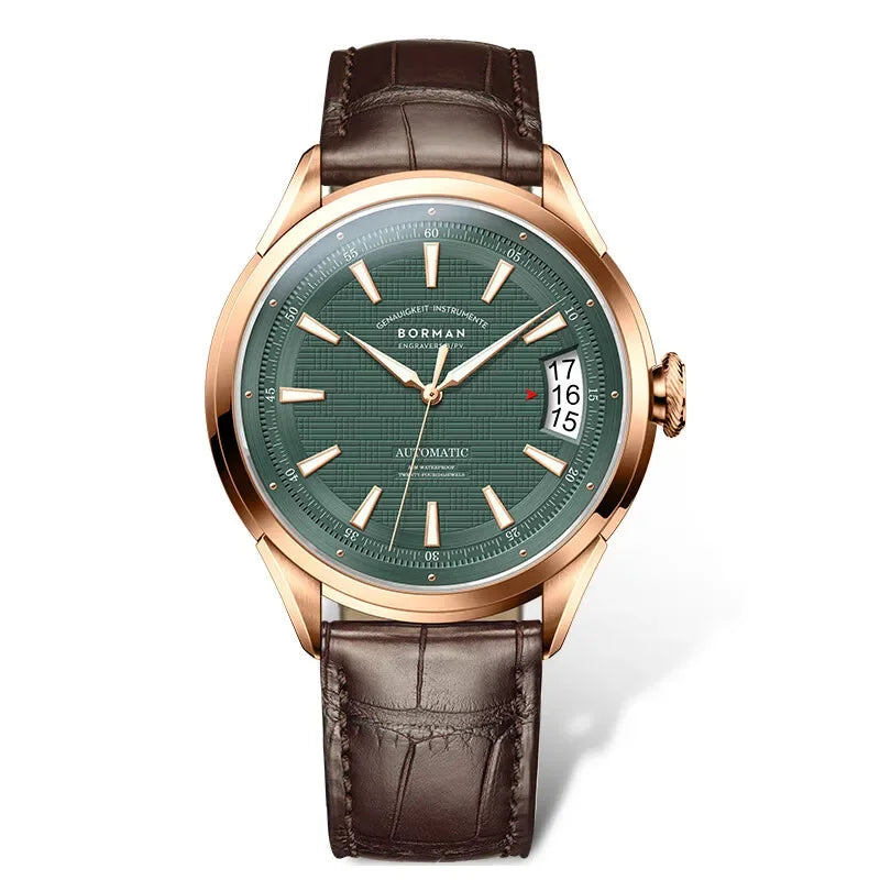 BORMAN Men's Automatic Watch - 42.5mm Luxury Mechanical Wristwatch with Sapphire Crystal