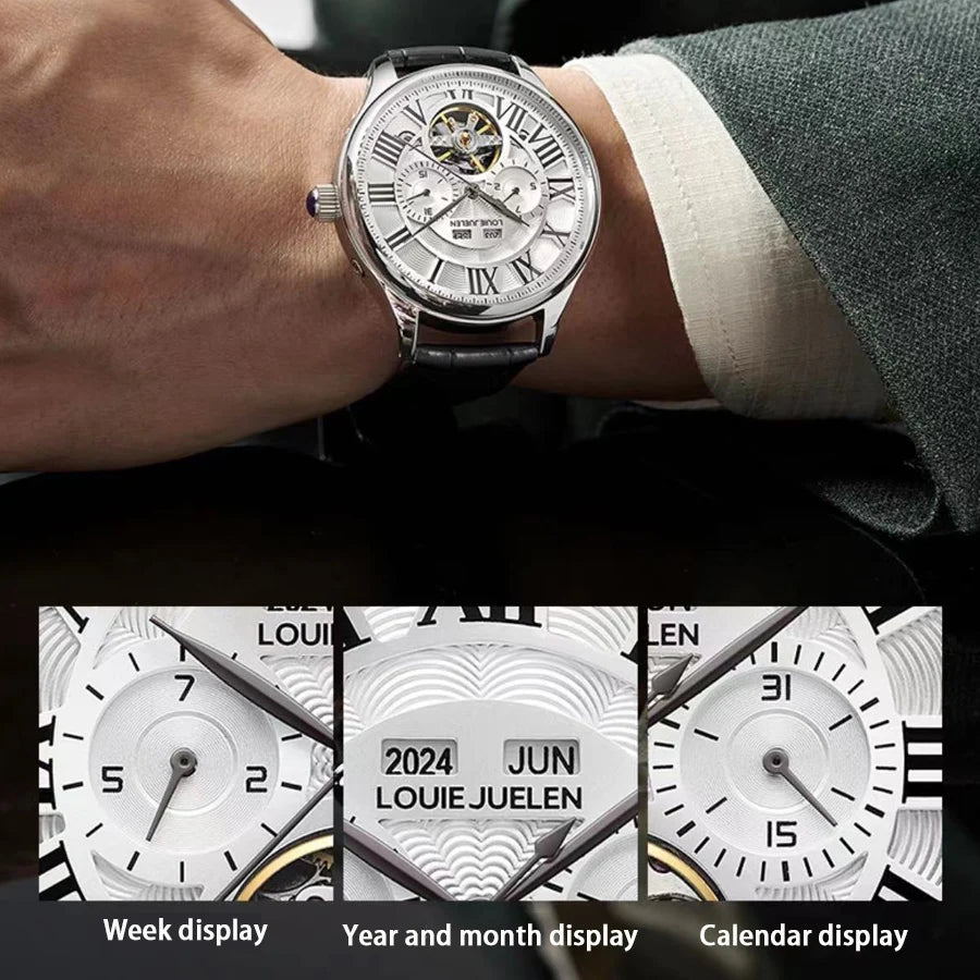 Louie Juelen Men's Multifunctional Watch, No Battery Required