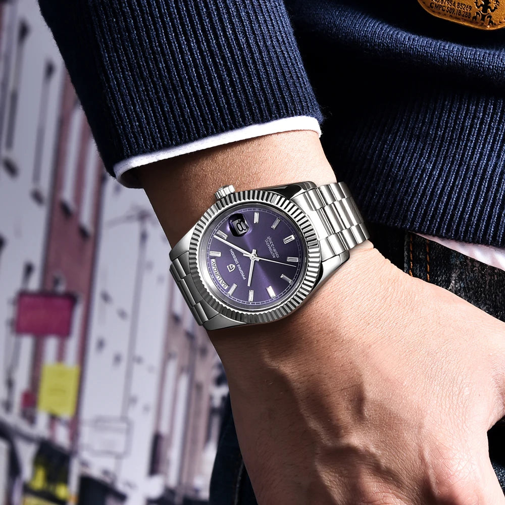 PAGANI DESIGN 40mm Men's Automatic Watch - NH36A Mechanical Movement with Sapphire Crystal