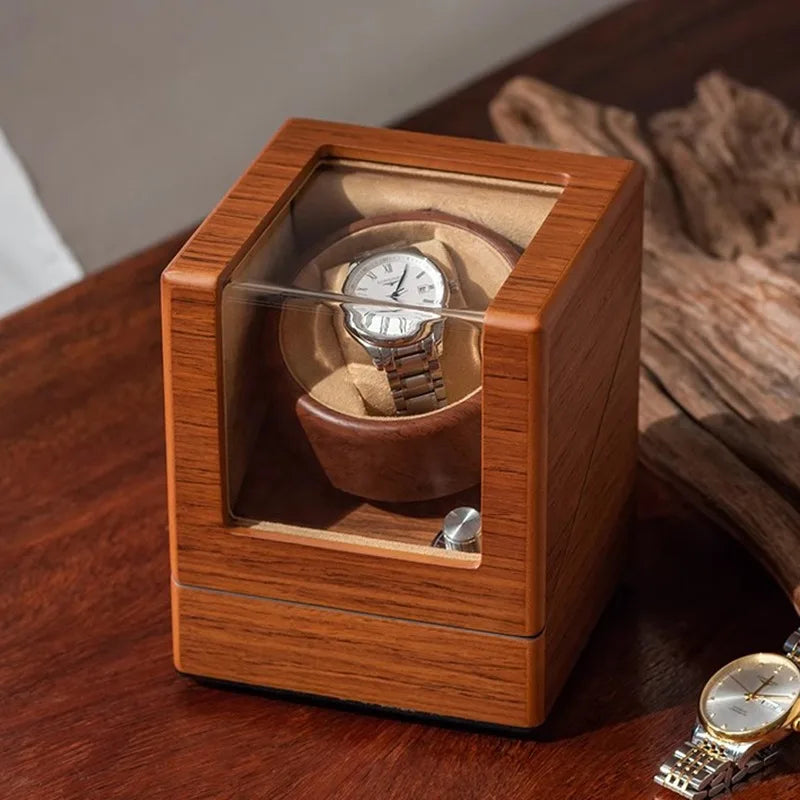 Silent Watch Winder Mechanical Watches multi speed Brown
