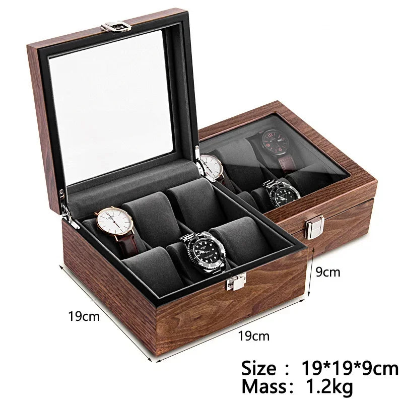 Walnut Watch Case Storage Box