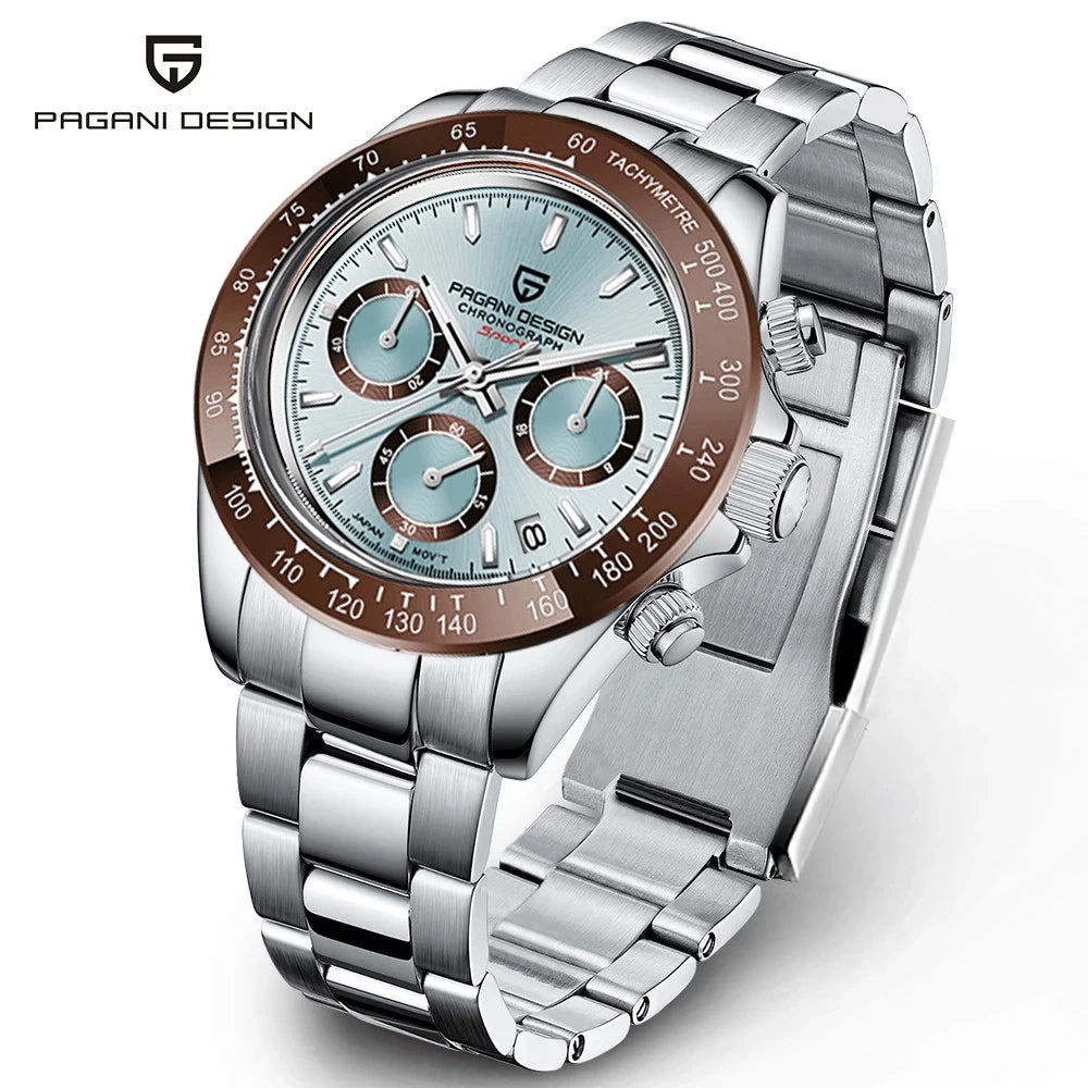 PAGANI Design Men's Sports Chronograph Watch - Sapphire Waterproof