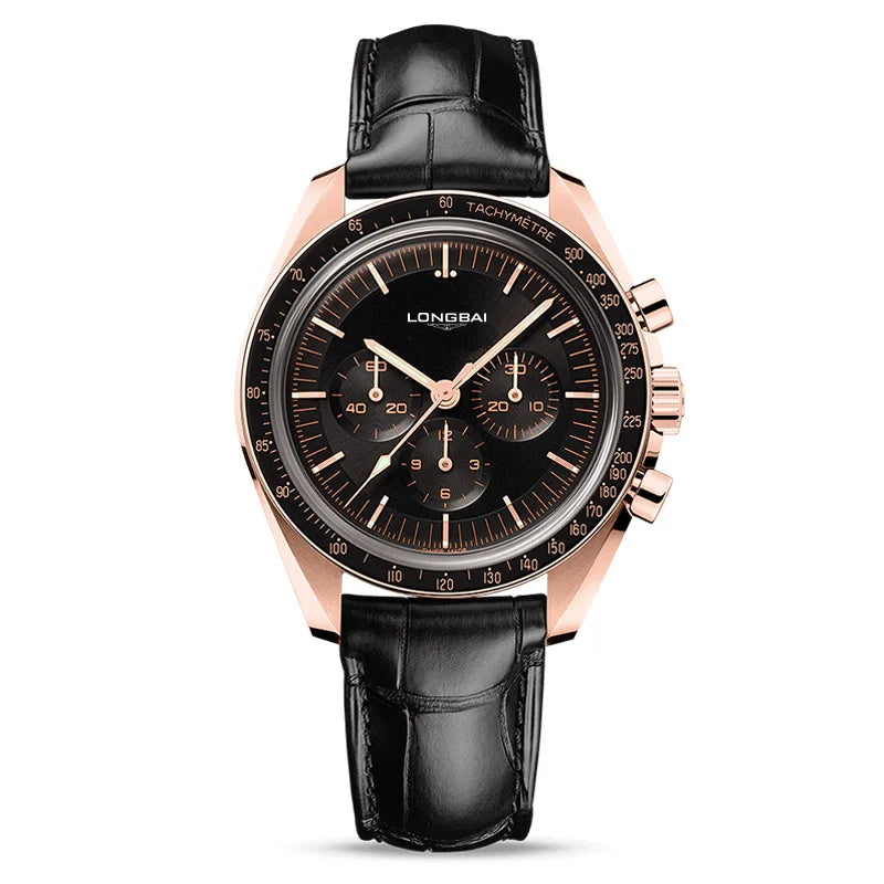 Longbai Premium Waterproof Quartz Watch - 40mm Men's Fashion Timepiece 8