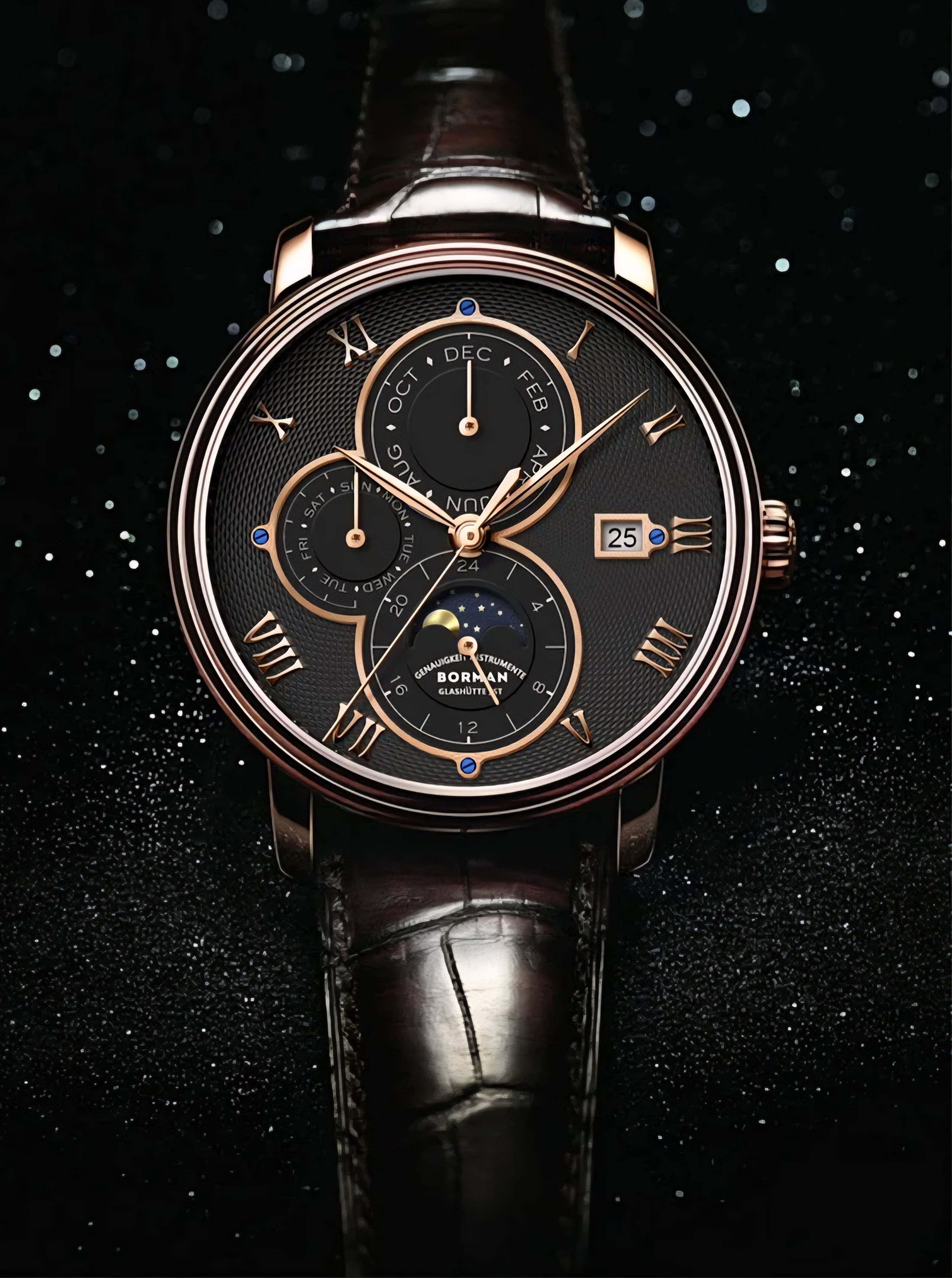 Borman Automatic 41mm Watch Self Wind Mechanical Wristwatch Fashion 50M Waterproof Sapphire