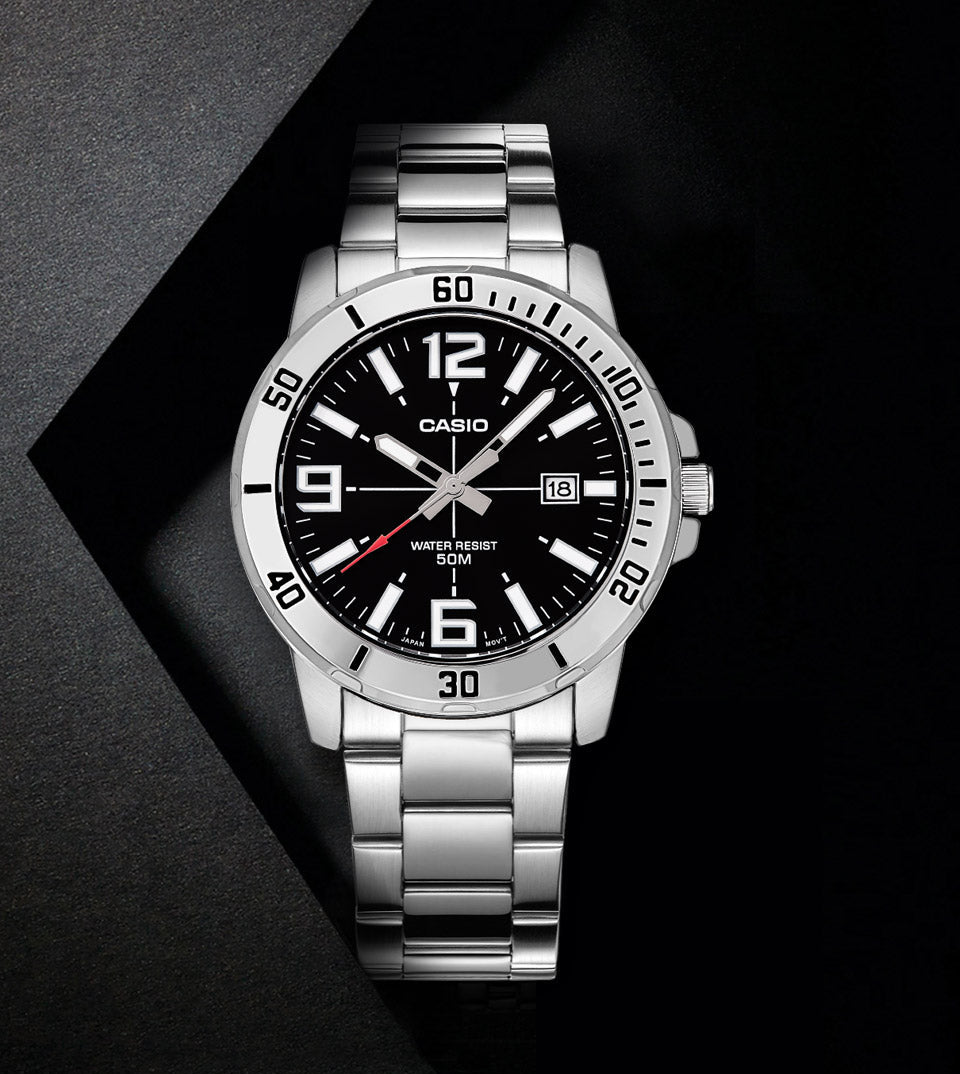 CASIO 40mm Stainless Steel Quartz watch