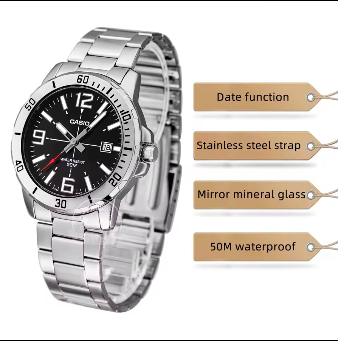 CASIO 40mm Stainless Steel Quartz watch