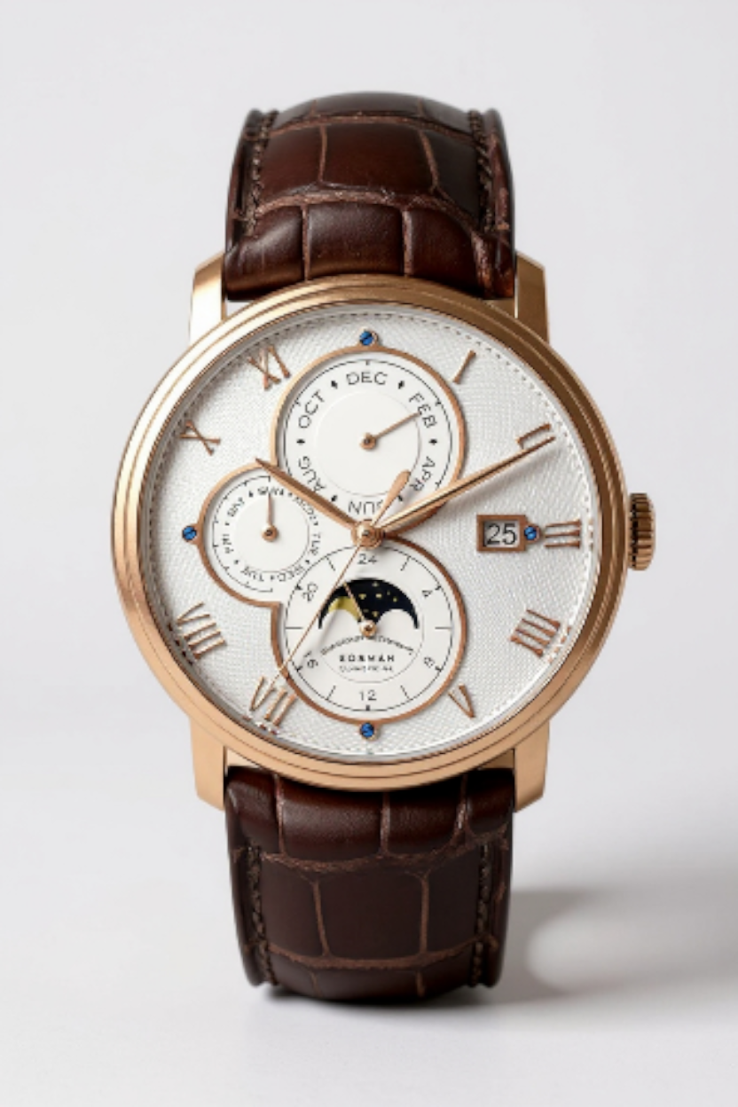 Borman Automatic 41mm Watch Self Wind Mechanical Wristwatch Fashion 50M Waterproof Sapphire