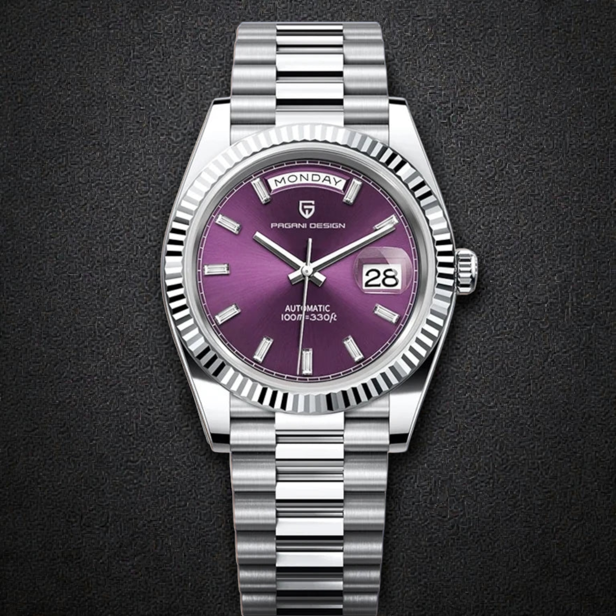 PAGANI DESIGN 40mm Men's Automatic Watch - NH36A Mechanical Movement with Sapphire Crystal