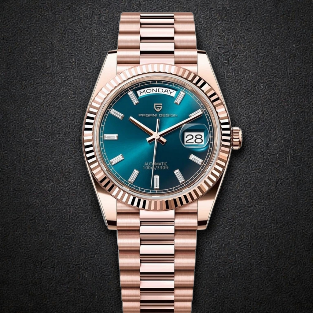 PAGANI DESIGN 40mm Men's Automatic Watch - NH36A Mechanical Movement with Sapphire Crystal