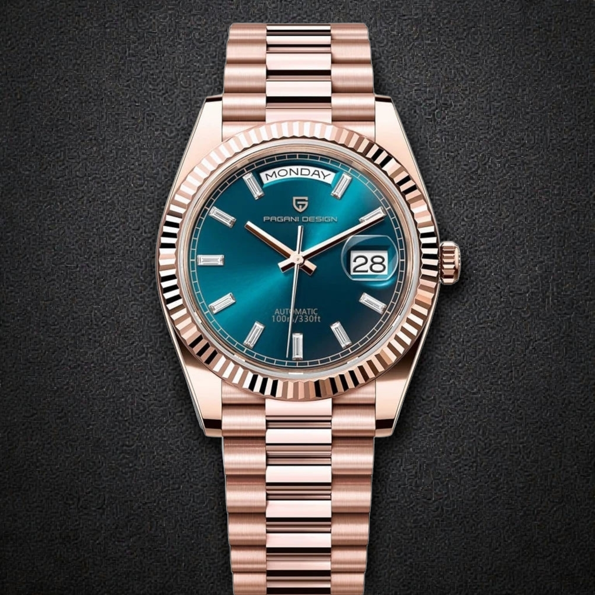 PAGANI DESIGN 40mm Men's Automatic Watch - NH36A Mechanical Movement with Sapphire Crystal