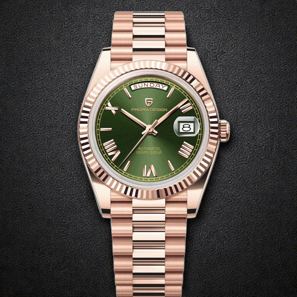 PAGANI DESIGN 40mm Men's Automatic Watch - NH36A Mechanical Movement with Sapphire Crystal