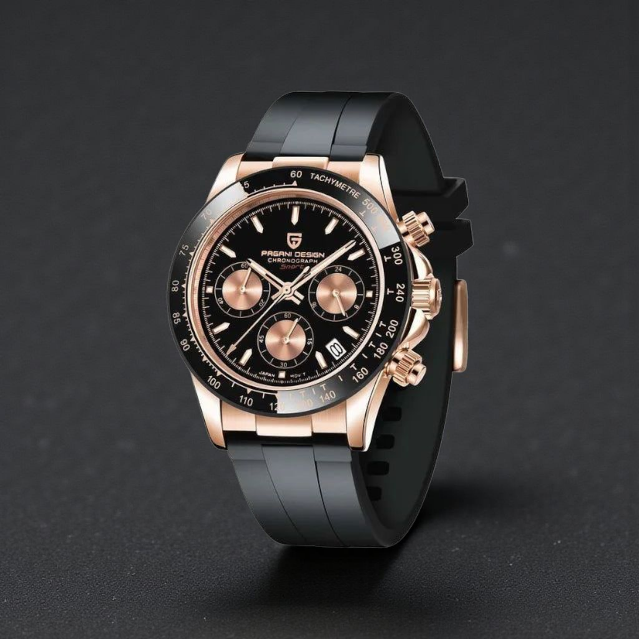 Pagani Design 40mm Sapphire Chronograph Watch - Stainless Steel Quartz Movement